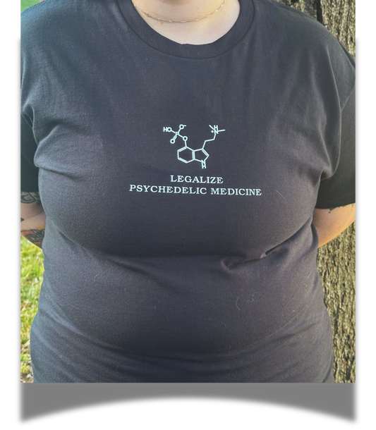 Legalize Psychedelic T-shirt - Psilocybin Molecule